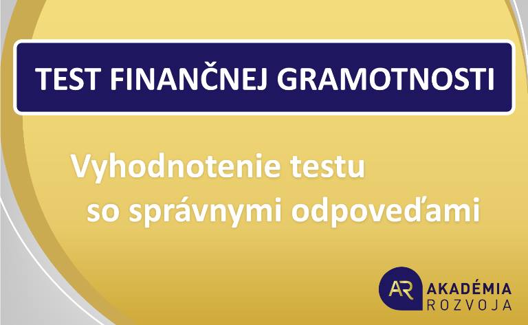 Test Finančnej Gramotnosti