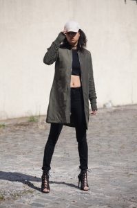 dámska bombera dlhá