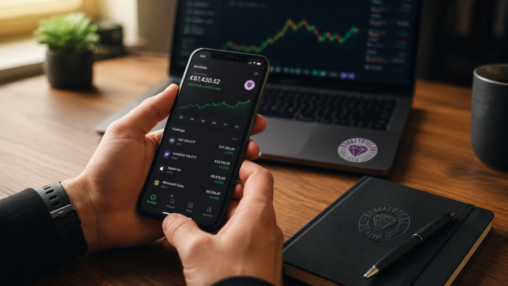 Online investovanie a sledovanie vývoja portfólia v mobilnej aplikácii